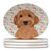 Doodle Liver #3 Christmas Large Sandstone Coasters Pack of 4 view 1