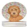 Doodle Liver #2 Christmas Large Sandstone Coasters Pack of 4 view 1