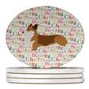 Corgi Merry Christmas Large Sandstone Coasters Pack of 4 view 1