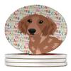 Chihuahua Red #2 Christmas Large Sandstone Coasters Pack of 4 view 1