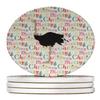 Common Ostrich Christmas Large Sandstone Coasters Pack of 4 view 1
