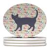 Korat #3 Cat Christmas Large Sandstone Coasters Pack of 4 view 1