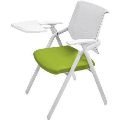 OLOTU Event Chair Breathable Folding Chair High Resilience Sponge Widening Backrest Chair Triangular Steel Frame Ergonomic Training Chair Lightweight