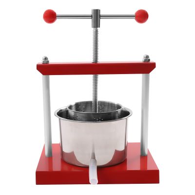 3L Fruit Press- New Version Larger 304 Stainless Steel Pressing Plate Fruit Crusher for Cider, Wine, Grape, Apple Press, For Apple Cider, Wine and Juice Making (3L)