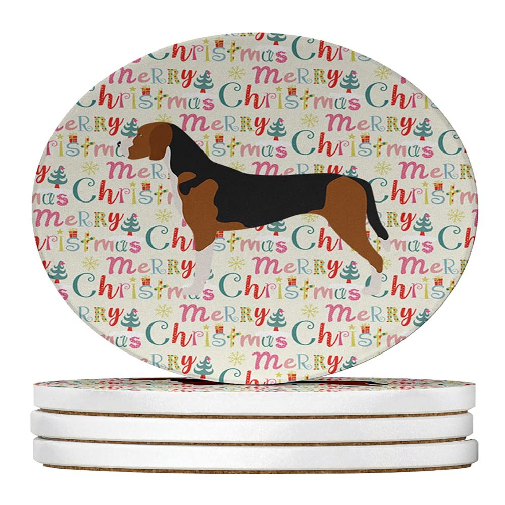 Hamiltonstovare Merry Christmas Large Sandstone Coasters Pack of 4