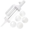 Hemoton Cookie Press Tool Set 6 Nozzles White 27.00X8.00X4.90cm view 1