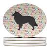Groenendael Belgian Shepherd Large Sandstone Coasters Pack of 4 view 1