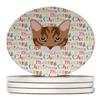 Toyger Cat Christmas Large Sandstone Coasters Pack of 4 view 1