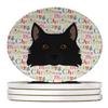 Schipperke Merry Christmas Large Sandstone Coasters Pack of 4 view 1