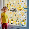 Capoda 167 Pcs Bee Gnome Wall Decals 6 Sheets Summer Window Clings Sunflower Gnome Wall Sticker for Glass Windows Summer Clings Decor Static Stickers for Rewards Home Office Birthday Party Supplies view 4