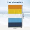 BZAXXQI Orange Blue Aroace Flag Bath Towels,Pride Beach Towel Quick Dry Bath Towels Soft Bath Towel for Swimming Camping Hotel Sports Bathroom view 4