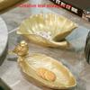 YCKEGEW Coin Bank Entrance Key Snack Holder Storage Tray Desktop Ornament Decoration Catchall Tray,Resin Ginkgo Biloba Home Decor Desktop Trinket (Size : Ginkgo biloba) view 2