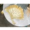 YCKEGEW Coin Bank Entrance Key Snack Holder Storage Tray Desktop Ornament Decoration Catchall Tray,Resin Ginkgo Biloba Home Decor Desktop Trinket (Size : Ginkgo biloba) view 3