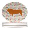 Highland Cow Christmas Large Sandstone Coasters Pack of 4 view 1