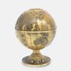 Happyyami Box European Toothpick Box Toothpick Holder Dispenser Vintage Toothpick Holders Containers with Lids Sphere Stand Desktop Toothpick Holder Portable Cotton Swab Zinc Alloy Travel view 4