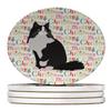 Ragamuffin Cat Christmas Large Sandstone Coasters Pack of 4 view 1