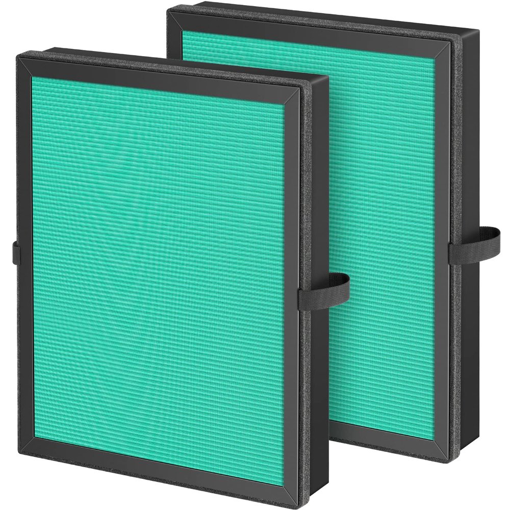 2 Pack MK-04 Air Filter Replacement Compatible with MK-04 MG04JH Air Puri-fier, 4-in-1 High-Efficiency Pollen Pet Dander Hair H13 HEPA Filter Suitable- Pet Dander Version