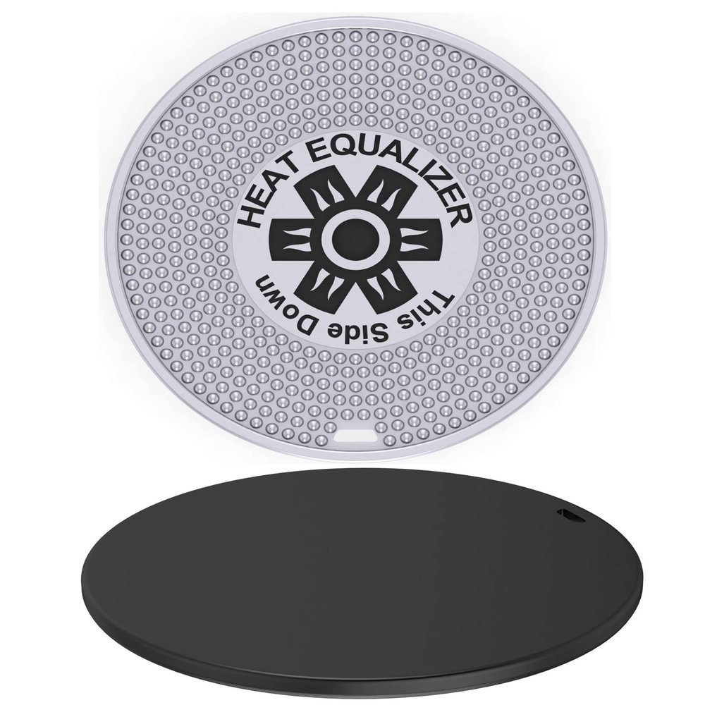 Heat Equalizer-9.25 inch Black Ceramic Finish Heat Diffuser  Aluminum & Copper Alloy for Gas & Electric Stoves-Hot Plate & Burner Cover-Simmer plate