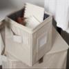Covermates Keepsakes - Zip-Top Storage Box - Heavy Duty Polyester- Reinforced Handles - Stackable Design - Indoor Storage, Beige Heather view 4