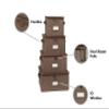 Covermates Keepsakes Dish Storage Box - Stackable, Reinforced Handles, China Storage, Brown Heather view 2