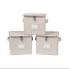 Covermates Keepsakes - Zip-Top Storage Box - Heavy Duty Polyester- Reinforced Handles - Stackable Design - Indoor Storage, Beige Heather view 1