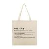 ENEDNATE Reminder Definition Reusable Canvas Tote Bag Cute Word Definition Meaning Shopping Tote Bags for Girls Women Christmas Birthday 16x15 view 1