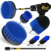 Holikme 6Pc Drill Brush Set - Scrub Brushes with Extension for Home Clean view 1