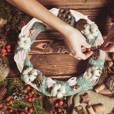 BFYDOAA 4 Pack Rattan Wreath Frame 30cm Natural Grapevine Wreath Forms Holiday Wreath Base Vine Branch Ring Hoop for DIY Crafts