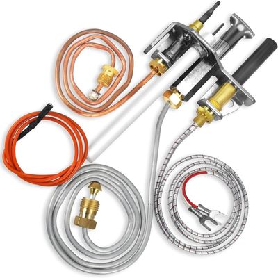 EVIMOTAL 25660, 4021-732 Pilot Assembly Natural Gas (NG) for Heatilator, Heat-N-Glo and Quadrafire Stove & Fireplace, Replacement Natural Gas Pilot Assembly