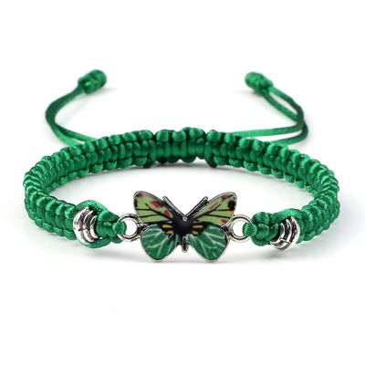 Pingyongchang Butterfly Bracelet Adjustable String Butterfly Friendship Bracelets Cute Colorful Butterfly Crystal Charm Bracelets for Women Gifts Jewelry for Party Favors Fairy Party Decorations-D