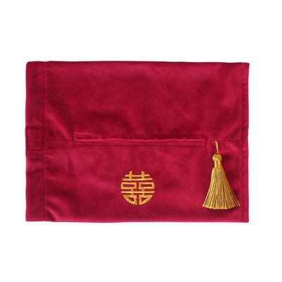 GANAZONO 1pc Towel Wedding Tissue Storage Bag Embroidery Napkin Bag Home Decor Tissue Container