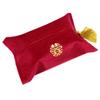 GANAZONO 1pc Towel Wedding Tissue Storage Bag Embroidery Napkin Bag Home Decor Tissue Container view 3