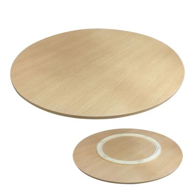 50/60/70cm Wooden Lazy Susan Serving Tray, Revolves 360 Rotating Board, Round Rotating Serving Plate, Dining Table Organizer Tray, Swivel Furniture (Color : G, Size : 70cm-28in)