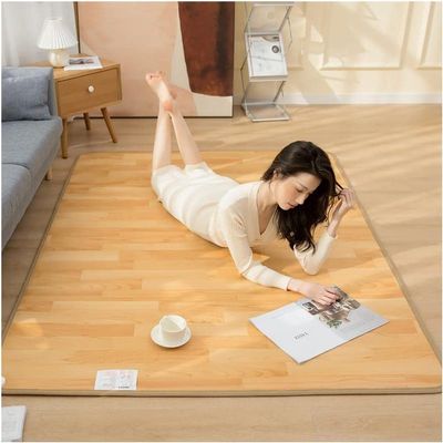 OLOTU Carbon Crystal Heated Area Rug with Timer & Thermostat Anti-Slip Electric Heated Carpet Living Room Bedroom Heated Floor Mats