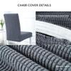 VIKAUL High Back Chair Covers Set of 4 Stretch Chair Slipcover Chair Seat Cover Washable Removable Chair Protector for Kitchen Dining Room Hotel Wedding Banquet,Off White view 3