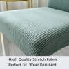 VIKAUL High Back Chair Covers Set of 4 Stretch Chair Slipcover Chair Seat Cover Washable Removable Chair Protector for Kitchen Dining Room Hotel Wedding Banquet,Off White view 4