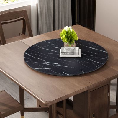 60/70/80cm Rotating Serving Tray For Dining Table, Home Dining Turntable, Wooden Swivel Serving Display, 360 Rotating Board, Hotel Tabletop Service Plate, Turntable Only (Color : A, Size : 70cm-28i
