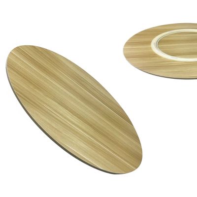 360 Wood Serving Tray For Dining Table, Round Rotating Serving Plate, Lazy Susan Turntable With Silent Bearings, Dining Table Organizer Tray, Kitchen Swivel Plate (Color : F, Size : 90cm-36in)