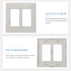 Angoily Screwless Wall Plate Gang Electrical Outlet Cover Installation High-temperature Resistant Design Clean Look for Outlets and Neutral Walls view 4