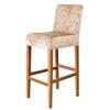 Bar Stool Chair Cover, Soft Velvet Stretch Counter Stool Covers Stool Slipcover Removable Chair Cover for Dining Room Kitchen Short Swivel Chair Back, 4Pcs,Champagne view 1