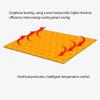 VNABO Indoor Heated Floor Mat Carbon Crystal Heated Area Rug Adjustable Heated Carpet Under Desk Electric Heated Floor for Bedroom view 2