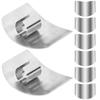 Stainless Steel Finger Guards for Safe Cutting and Slicing 8pcs view 1