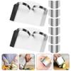 8 Pcs Stainless Steel Kitchen Finger Protectors for Safe Cutting view 3