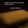 VNABO Retro Heated Floor Mat Classic Heated Area Rug Adjustable Electric Heated Floor Carbon Crystal Heater Electric Mat for Bedroom view 4