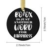 Botox is Just Another Word for Happiness Ornament,Round Holiday Christmas Ornament 2.75 inch Flat Both Sides view 2