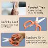 Artenny Ceramic Baby Food Scissors Kids with Travel Case, Toddler Scissors with Safety Lock, Ideal for Pizza, Meats, Noodles, Vegetables, and Fruits (A/B) view 3