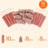 Homode Cedar Blocks for Clothes Storage, Cedar Sachets with Hanging Hooks, Set of 18, Aromatic Cedar Wood for Drawers and Closets, 10 Cedar Hangers and 8 Bags view 2