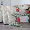 Gehucoxee 4 Piece Bedding Set California King Christmas Cat Comforter Duvet Cover for Child Girls Boys, Bed Sheet for Bedroom Guest Room Hotel Pillowcase Seasonal Tree Poinsettia Berry Xmas Burlap view 4