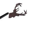 Frameless Non-Ticking Acrylic Wall Clock Deer Head 3D Effect Self Adhesive DIY Clock with Silent Movement for Living Room Meeting Room Decorations,DIY Wall Clock for Living Room Decor, Frameless view 4