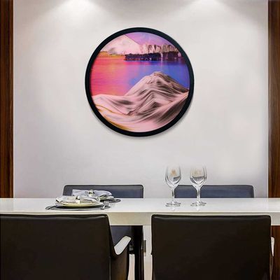KridDr 3D Dynamic Sand Art Deep Sea Relaxing Sandscape Art 360 Rotation Hourglass Moving Sand Artfor Any Home, Office, Any Setting